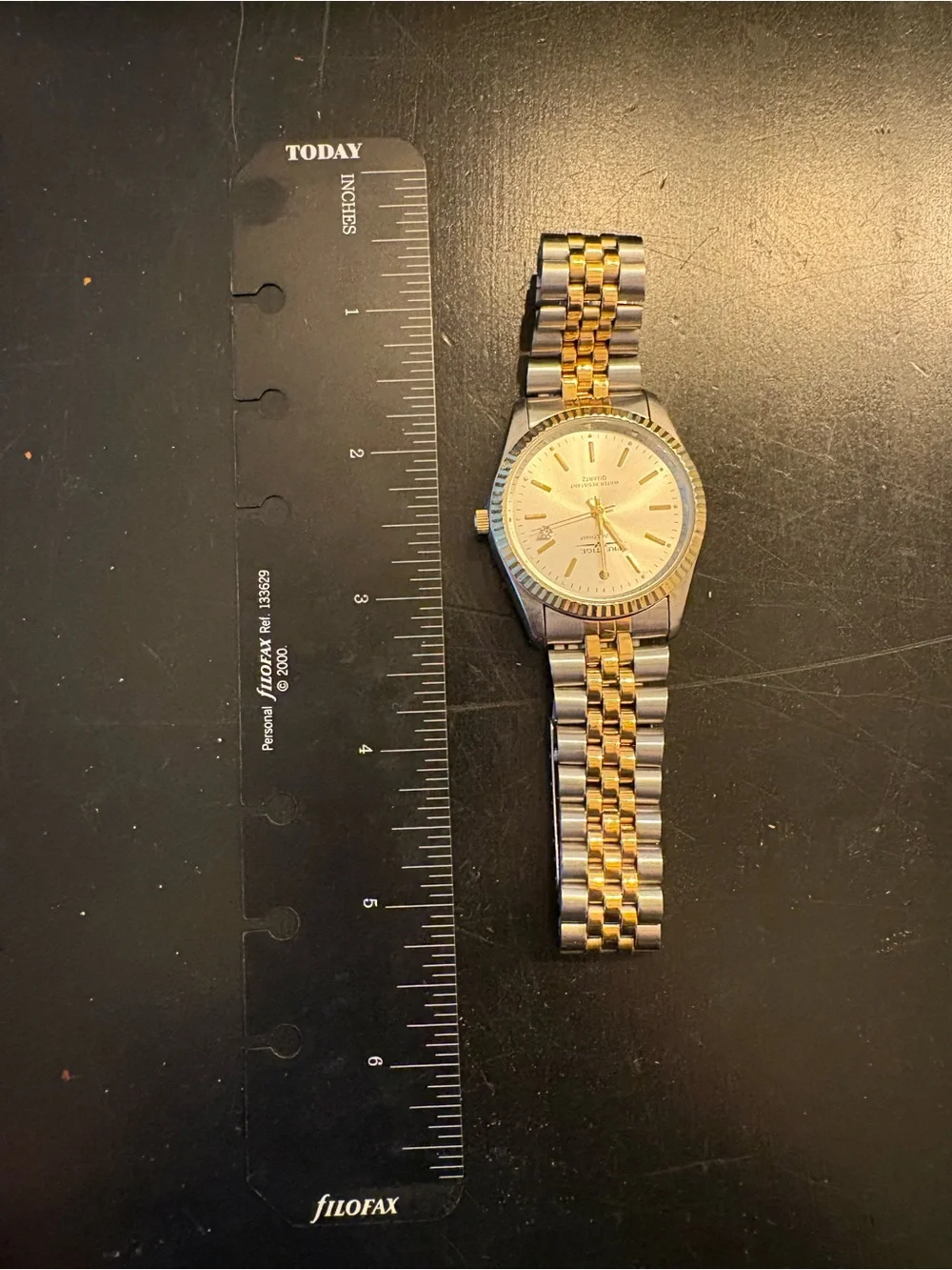 Two-Tone Gold and Silver Men's Quartz Dress Watch